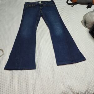 TRUE RELIGION EUC WOMEN'S SIZE 29 JOEY FLARE DENIM BLUE JEANS